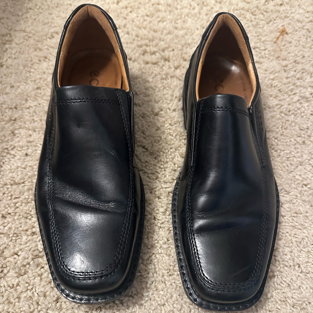 Men’s Ecco black loafers shoe school 42